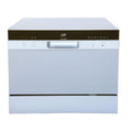 Sunpentown 17.24 x 21.65 x 19.69 in. Energy Star Countertop Dishwasher with Delay Start & LED - Silver