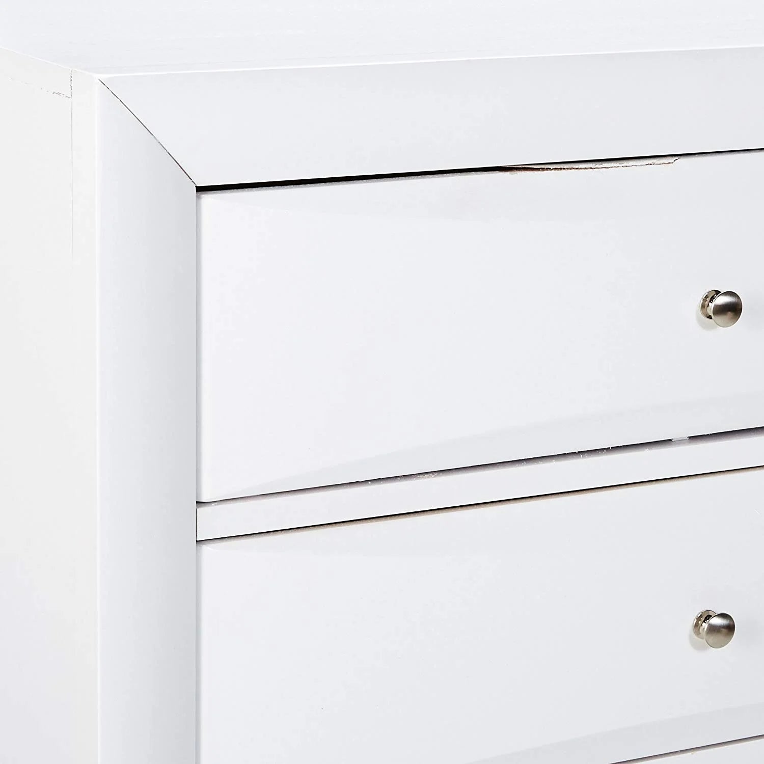 Acme Ireland 5 Drawer Wood Chest in White 32"L x 17"W x 48"H