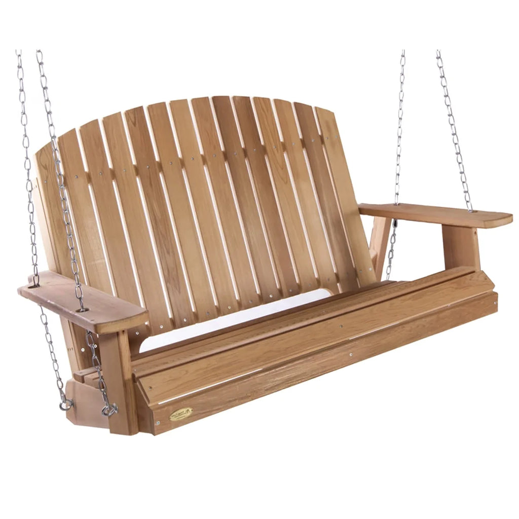 All Things Cedar PO72-S Cedar Pergola Garden Arbor Swing Outdoor Set - 82L x 72W x 74H