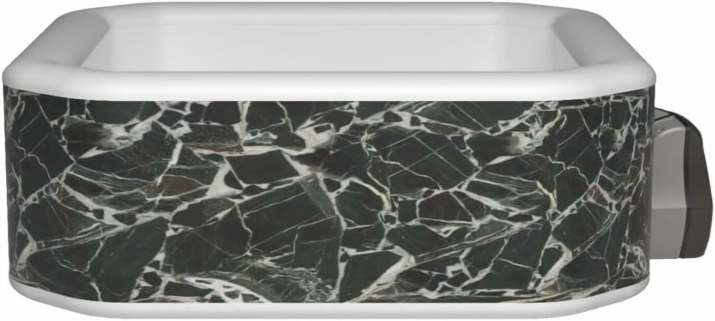 Garvee Inflatable Hot Tub 82.67 x 82.67 x 27.55", for 4-6 Persons, 105 Jets, Marble Design