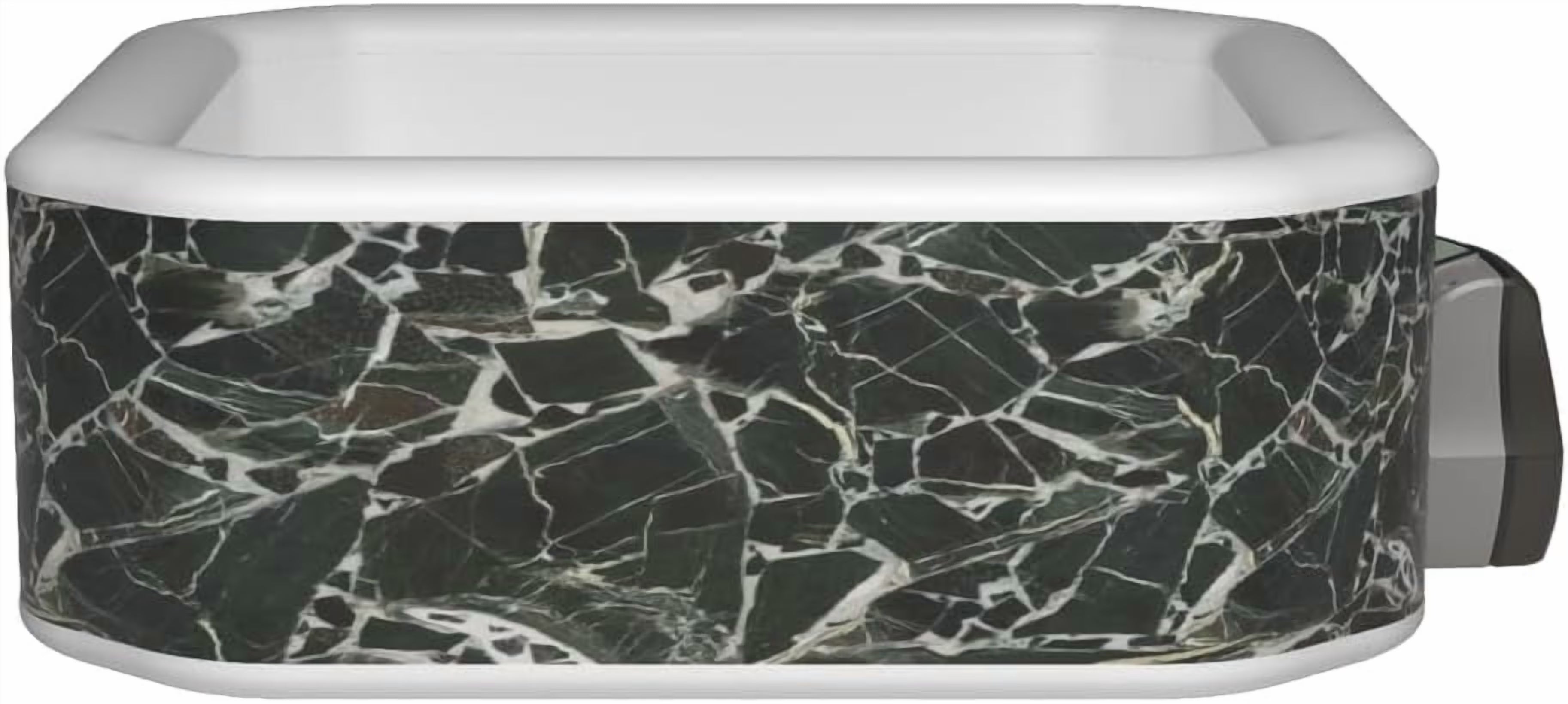 Garvee Inflatable Hot Tub 82.67 x 82.67 x 27.55", for 4-6 Persons, 105 Jets, Marble Design