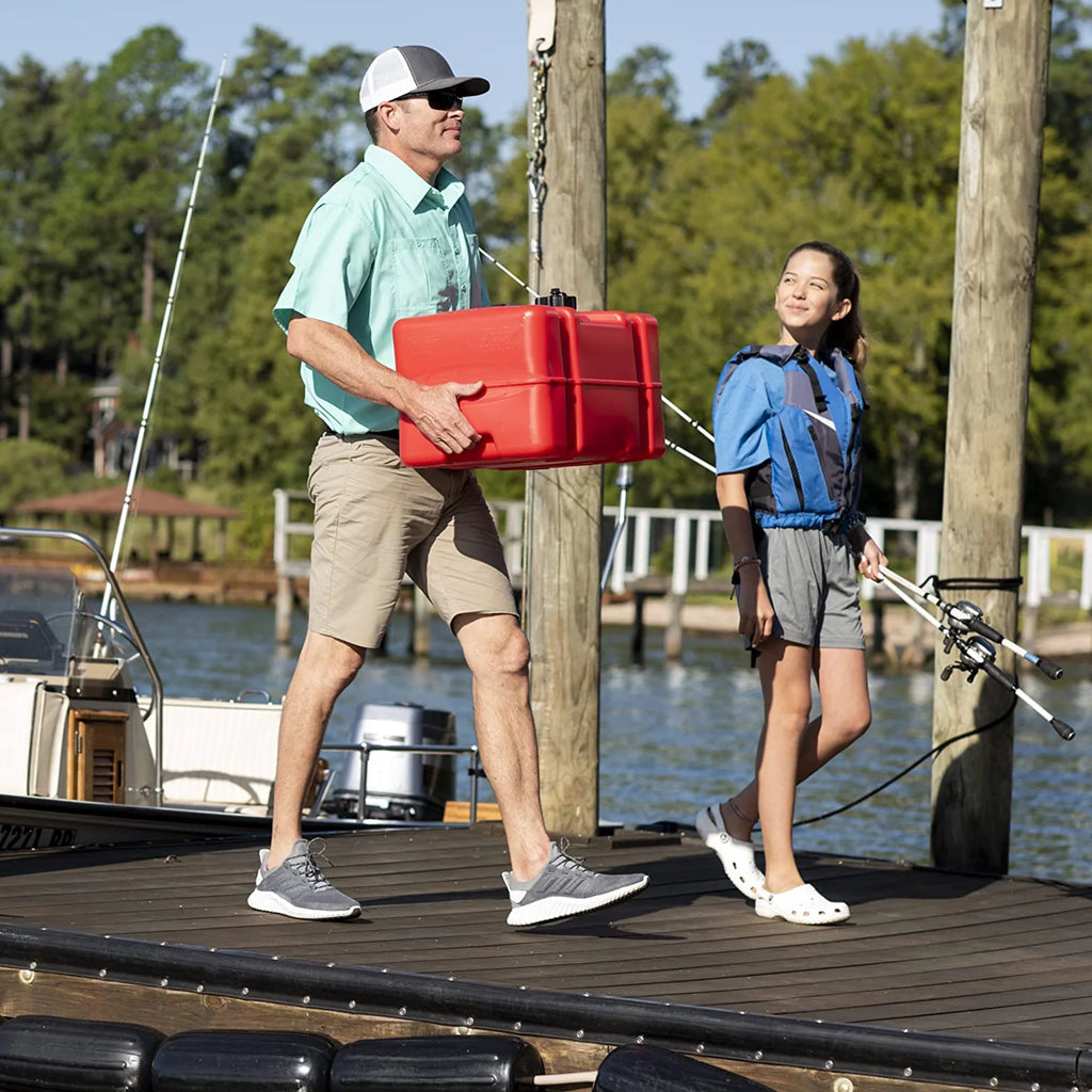 Scepter 12 Gallon Marine Gas Fuel Tank For Outboard Engine Boats, 08668, 23-in x 14-in x 14-in