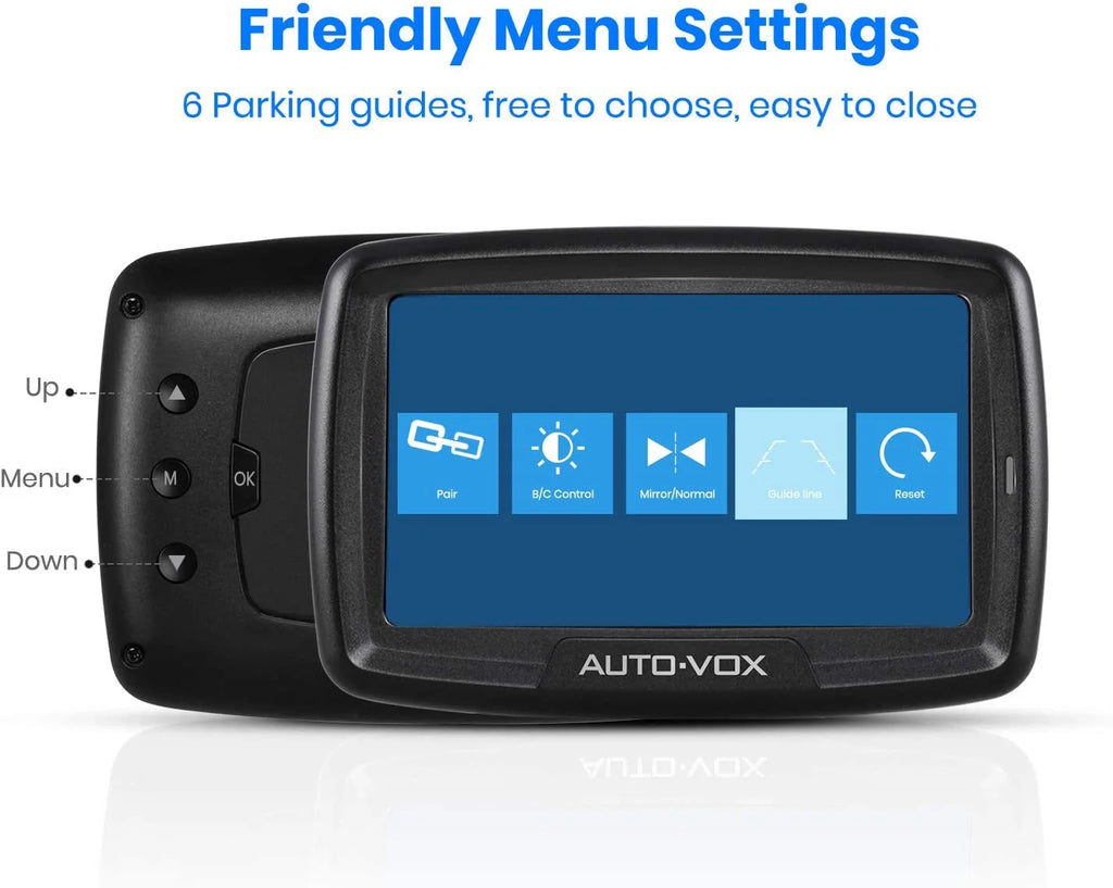 Auto-Vox Wireless Backup Digital Wireless Reverse Camera for Trailer, Black, 4.50 x 0.50 x 3.40 in