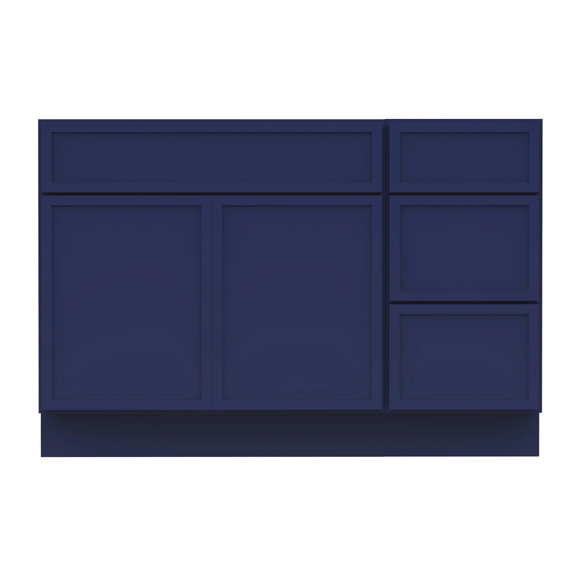 45 in. W x 21 in. D x 32.5 in. H Bath Vanity Cabinet without Top in Gray