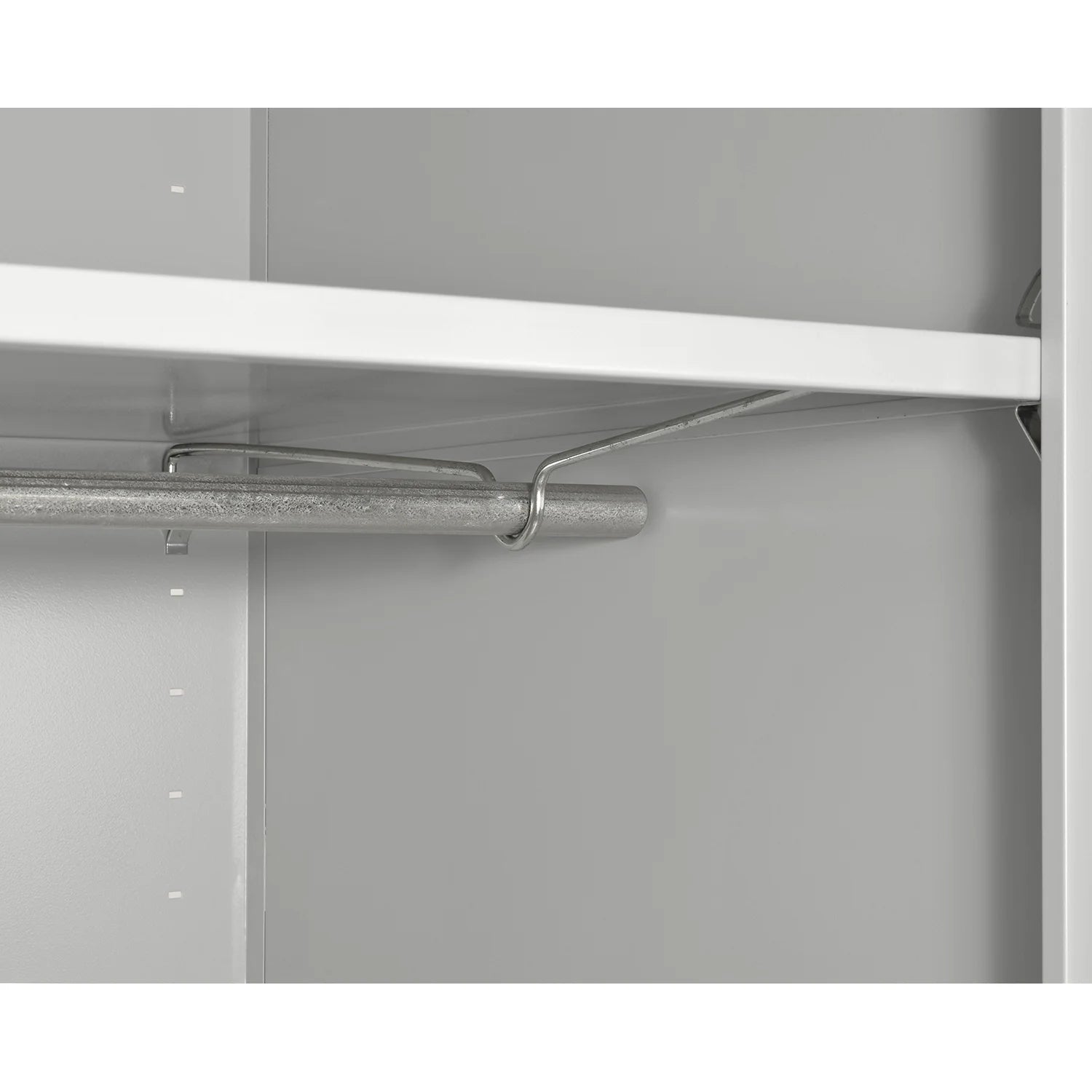 Elite Series Adjustable-Shelf Steel Combination Cabinet, 36"W x 24"D x 72"H, Dove Gray