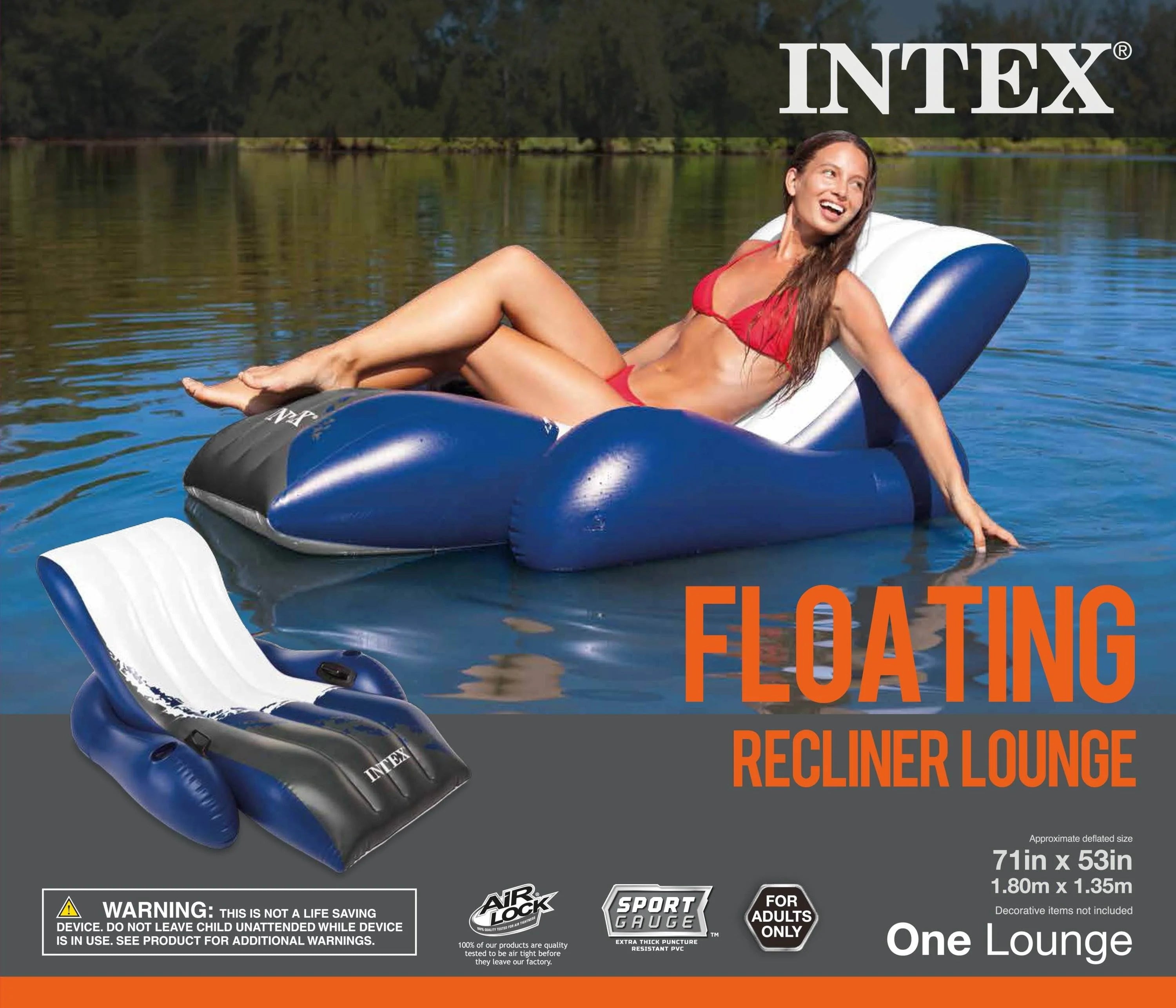 Intex 24 x 12 x 4.3 Ft Ultra XTR Outdoor Pool, 2 Pack of Floats, and Cooler