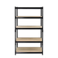 Juggernaut Storage 36"W x 18"D x 72"H 5-Shelf Steel Shelving, Black