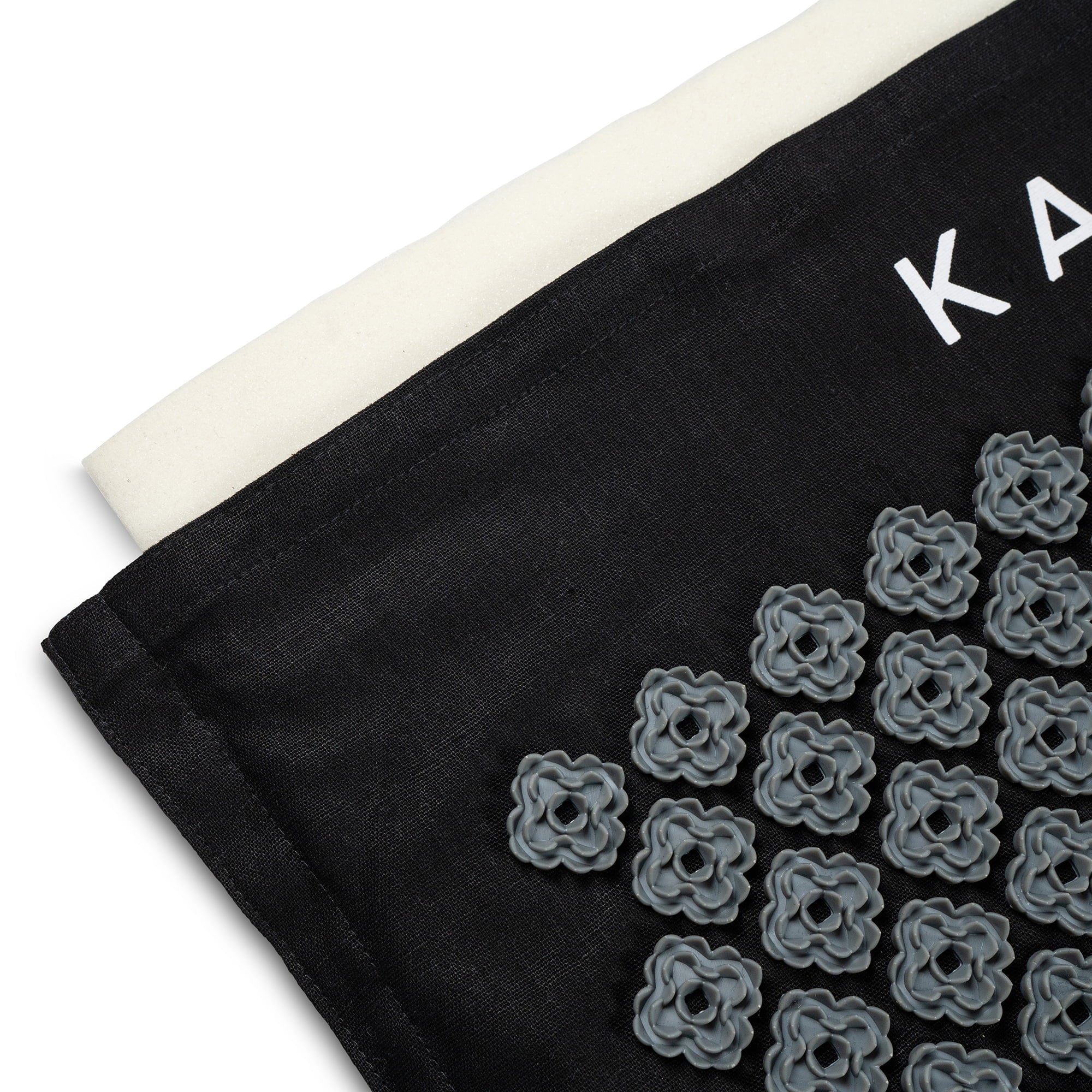 Kanjo Acupressure Mat Set Mat: 24 X 34 Inch / Pillow: 6 X 22 Inch Black White KANMATXL
