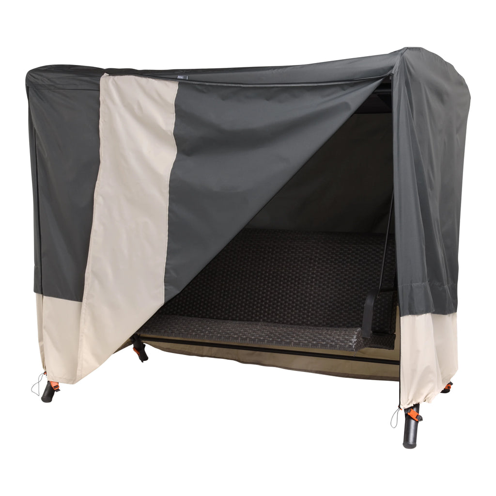 Modern Leisure Renaissance Patio Swing Cover, 81"L x 52"W x 70"H, Gray
