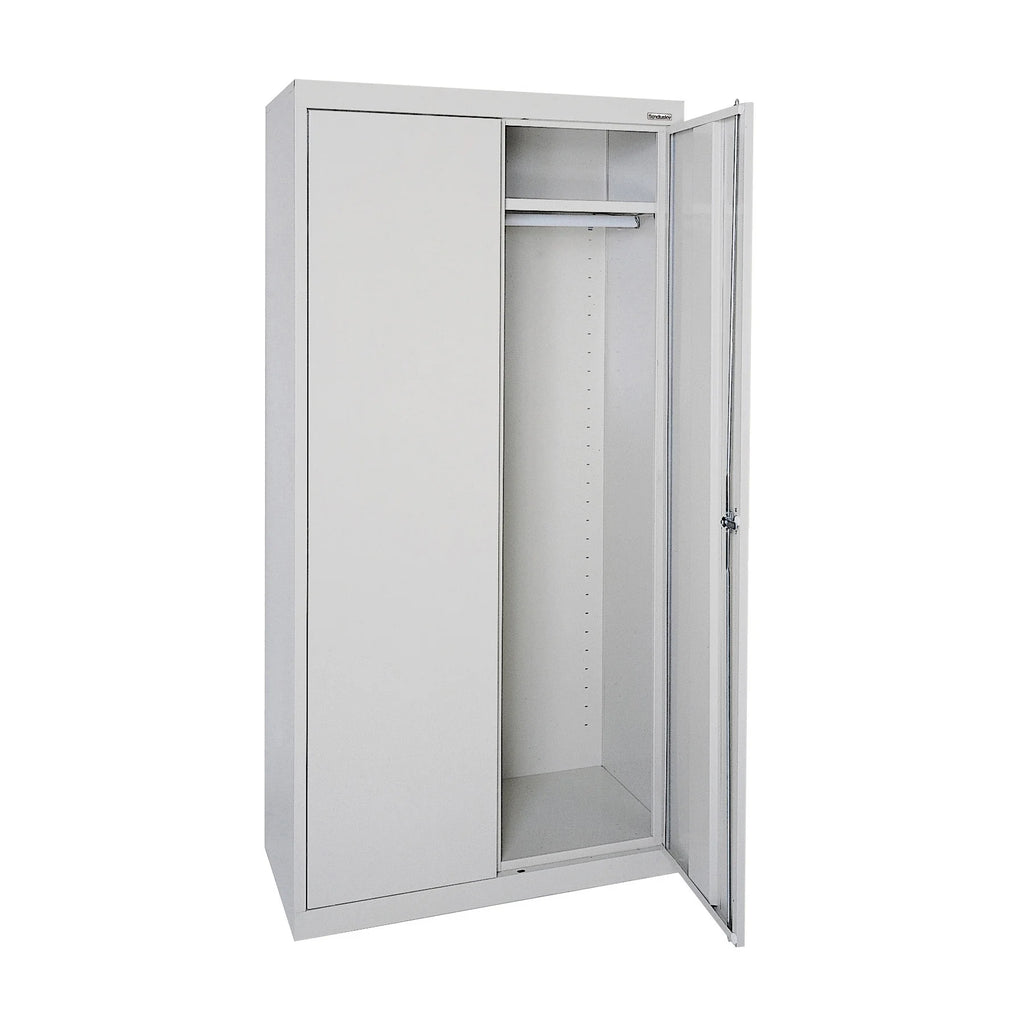 Elite Series Wardrobe Cabinet with Adjustable Shelf, 36"W x 24"D x 72"H, Dove Gray