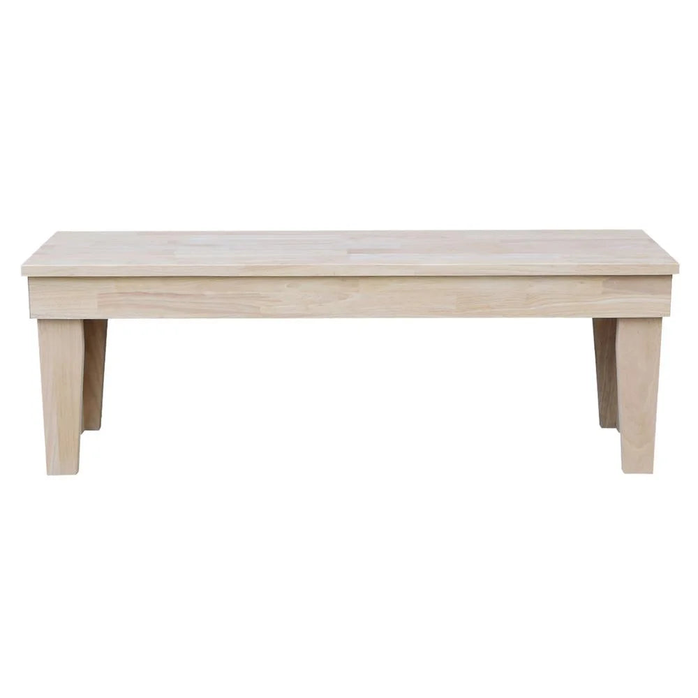 Double X-Back Bench With Arms and Shelf