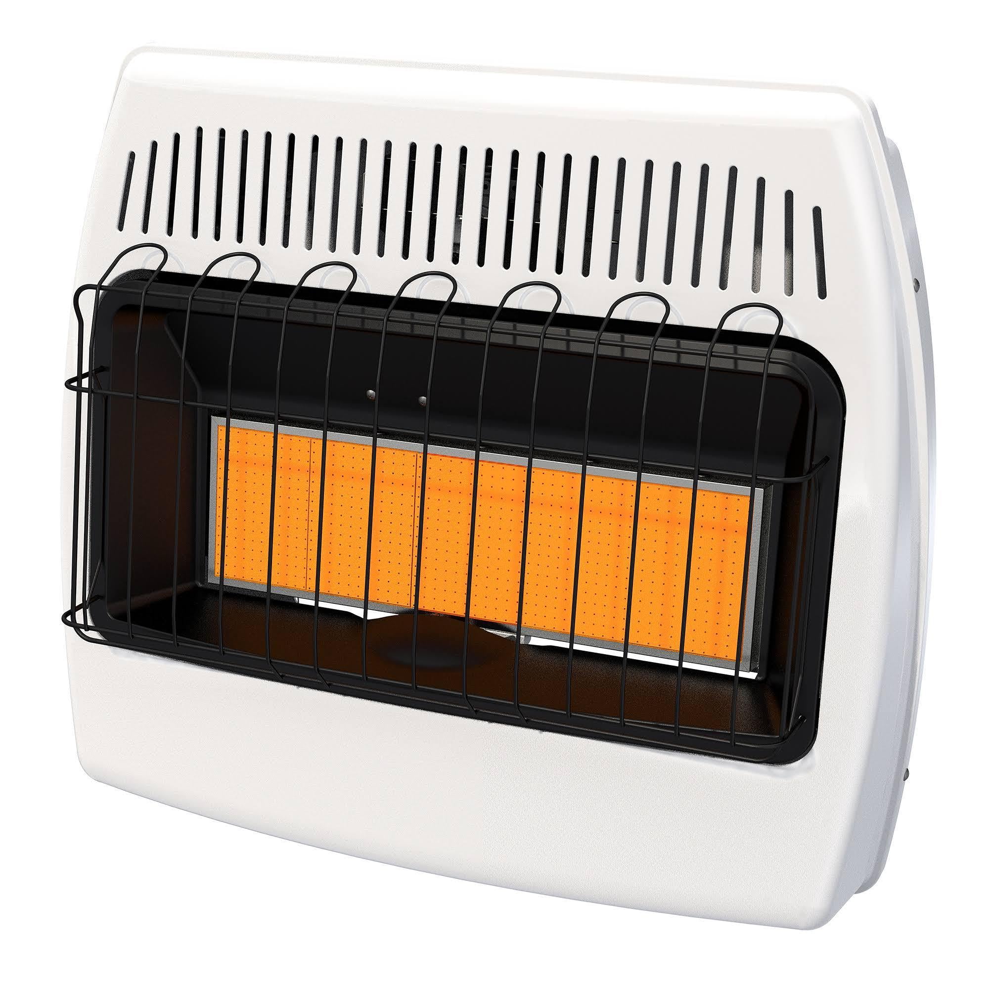 Liquid Propane Infrared Wall Heater - Indoor Supplemental Heating System