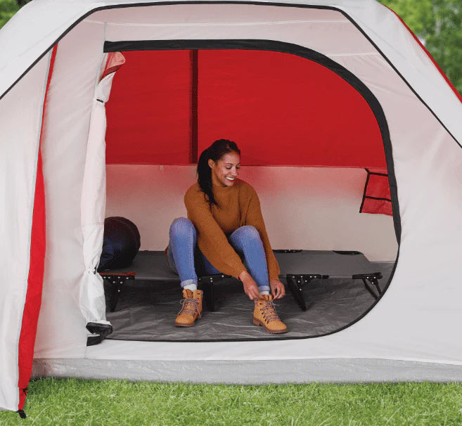 Ozark Trail Camping Folding with Easy Setup Cot, Gray Color, Adult, Open Size 75.6 in x 25 in x 8.46in