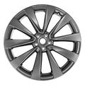 Remanufactured Painted Dark Charcoal with Satin Clear Rear Aluminum Wheel 22 x 10 fits 2022 Tesla X