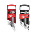 14-Piece Flex Head Ratcheting Combination Wrench Set SAE Metric, 144-Position Reversible Ratchet Wrenches