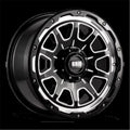 E179237M18 17 x 9 GD15 - 12 mm Offset 6 x 135 Gloss Black with Milled Wheel