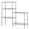 SamyoHome 60"x 22"x 12" Heavy Duty Steel Storage Rack Metal Shelf Wire Shelving, Silver