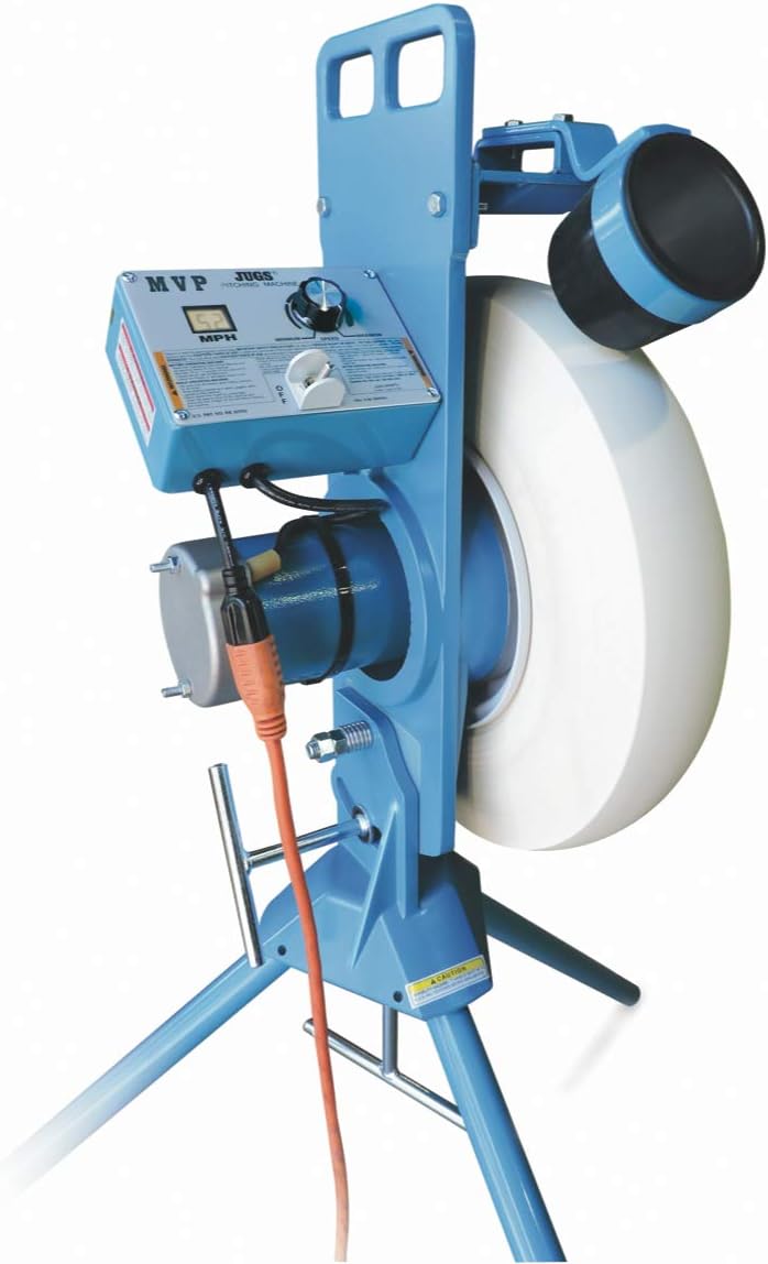 Baseball Softball Pitching Machine - Adjustable 20-60 MPH with Digital Display