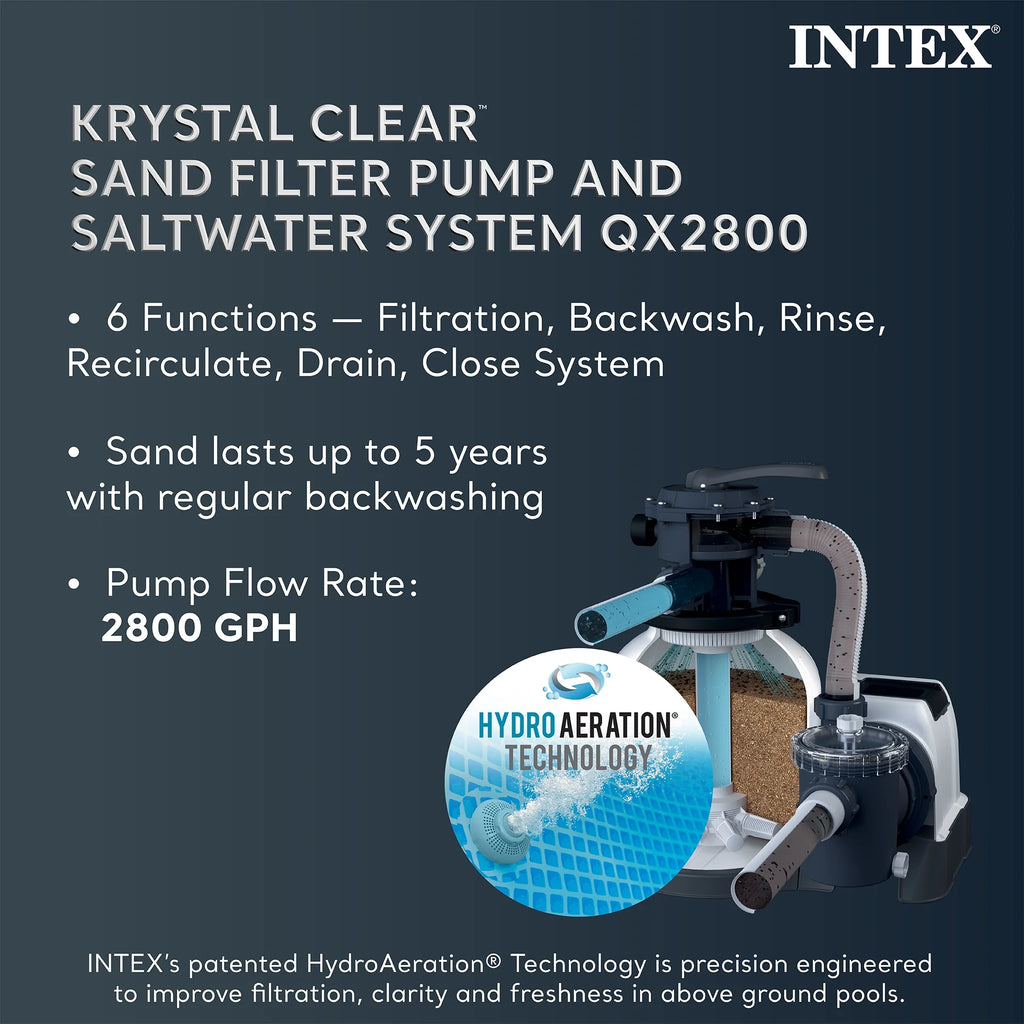INTEX Ultra XTR 24' x 12' x 52" Above Ground Swimming Pool Set w/ Pump