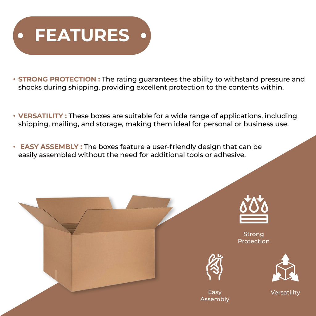 Corrugated Boxes 16 x 16 x 11" ECT-32 Brown Shipping/Moving Boxes 25/Bundle