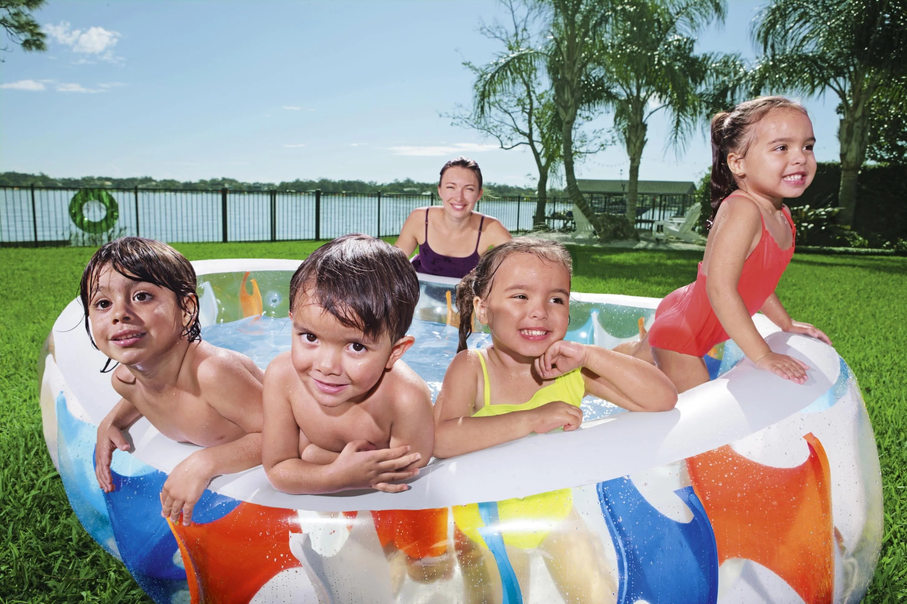 H2OGO! 7'6" x 60" x 20" Elliptic Inflatable Play Pool