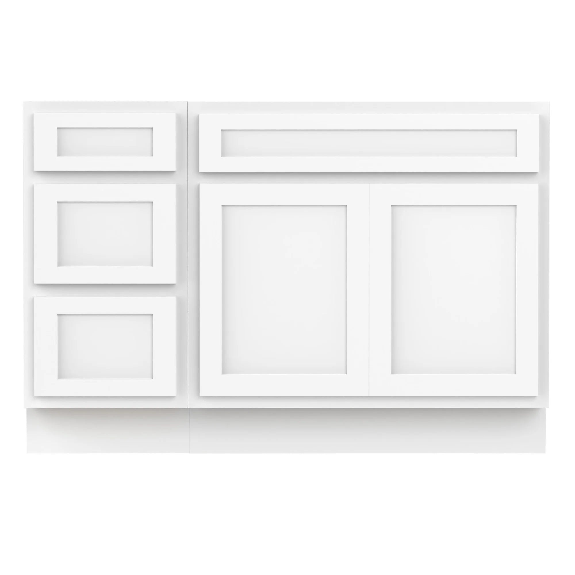 45 in. W x 21 in. D x 32.5 in. H Bath Vanity Cabinet without Top in Gray
