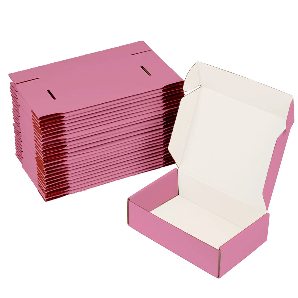 Ucanpack Corrugated Mailer Box Packing Supplies For Moving Pink Large , 24 x 14 x 4" - 25 Pcs