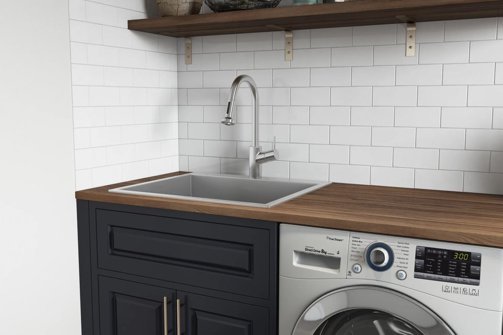 Ruvati RVU6010 25 x 22 x 12 in. Topmount Laundry Utility Sink Deep 16 Gauge Stainless Steel