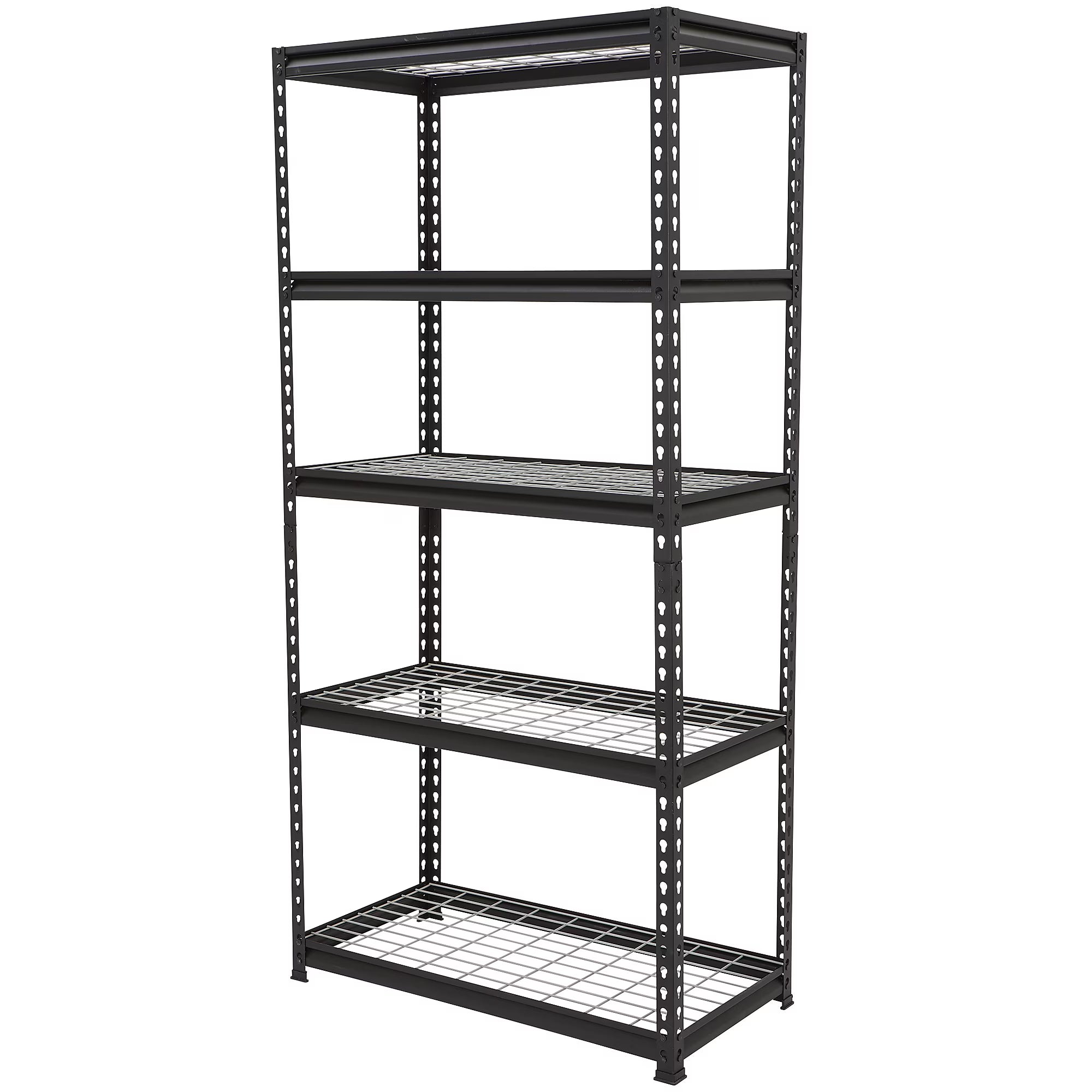 Strongway Heavy-Duty Wire Shelving Unit, 5 Shelves, 4000-Lb. Capacity, 36in.W x 18in.D x 72in.H