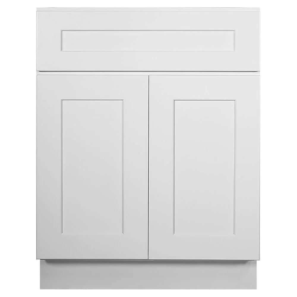 Design House Brookings Assembled Shaker Base Kitchen Cabinet (27" x 34.5" x 24", Sherwin Williams? White
