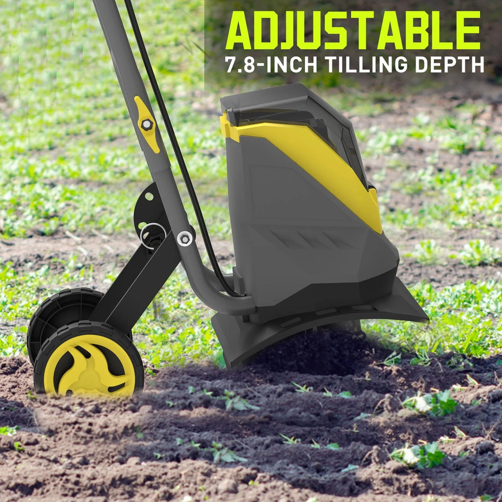 PowerSmart 40V 12-inch Cordless Garden Tiller/Cultivator , 23.4 x 14 x 12.8 inches