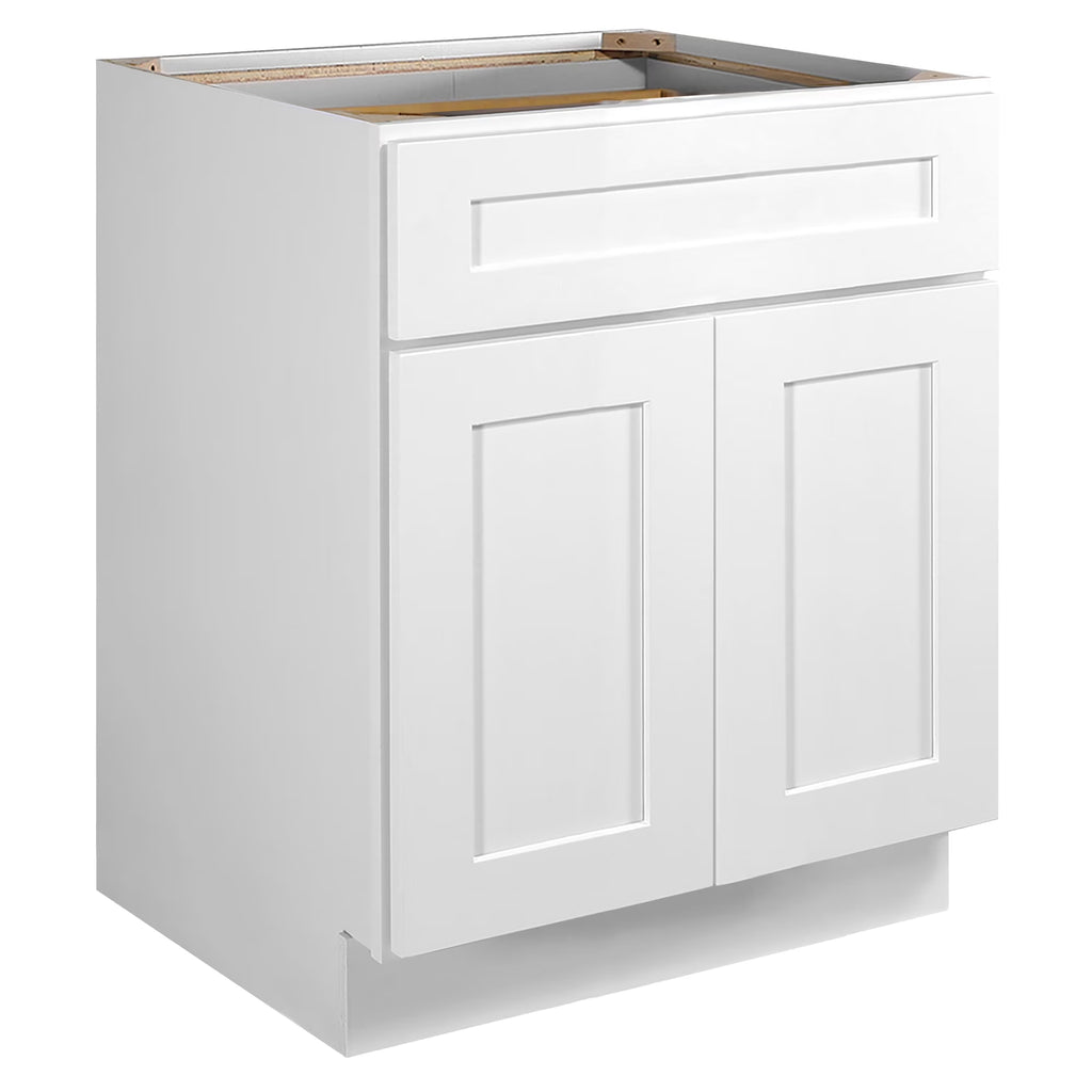 Design House Brookings Assembled Shaker Base Kitchen Cabinet (27" x 34.5" x 24", Sherwin Williams? White