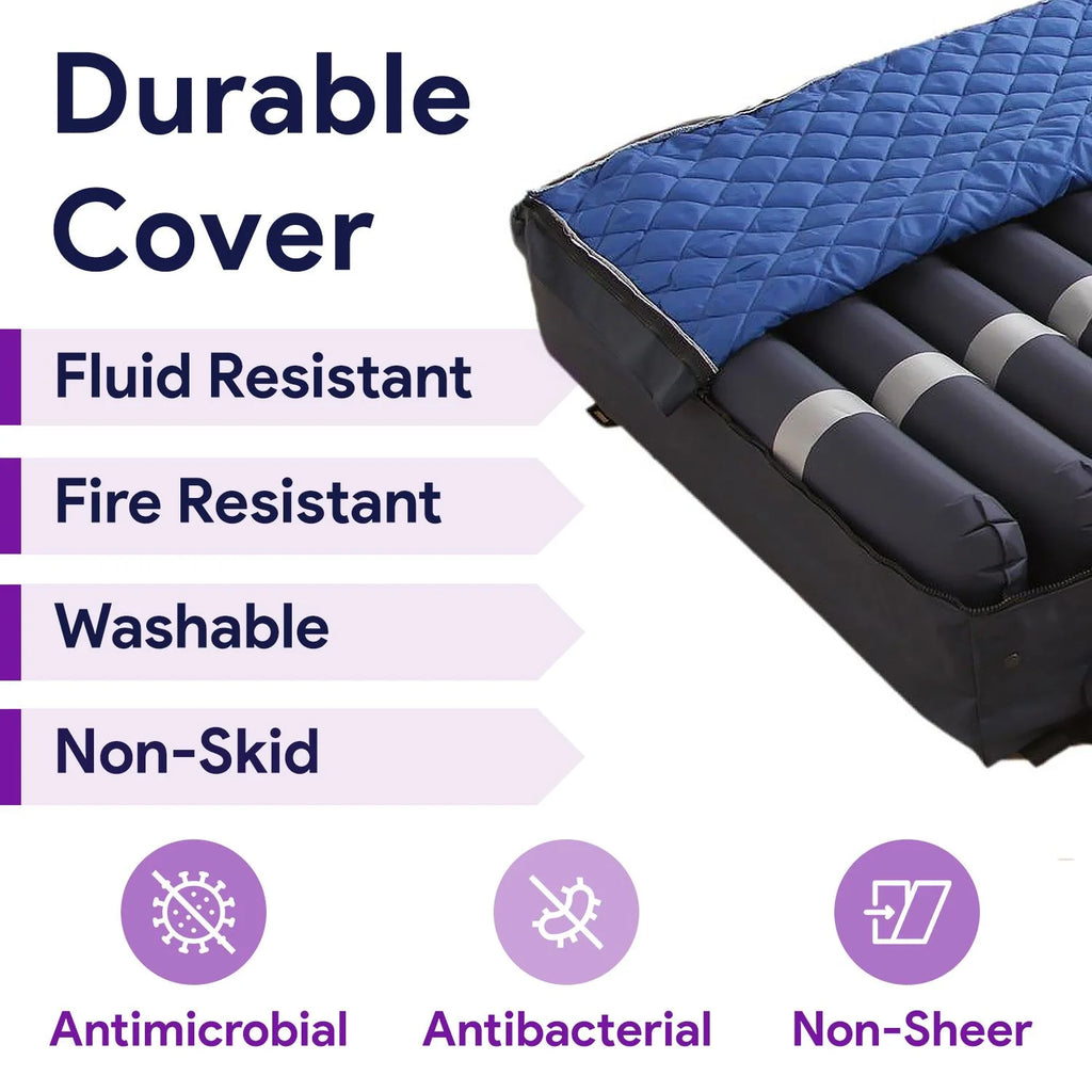 Proheal Low Air Loss Alternating Pressure Air Mattress with Pump - 3" Foam Base - 36锟斤拷 x 80锟斤拷 x 8"
