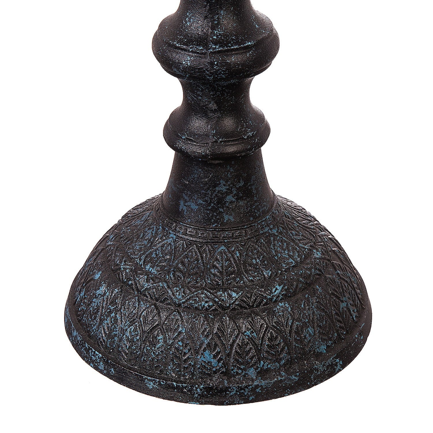 Evergreen Garden Cast Metal Bird Bath on Pedestal 20 x 19 x 15 Inches