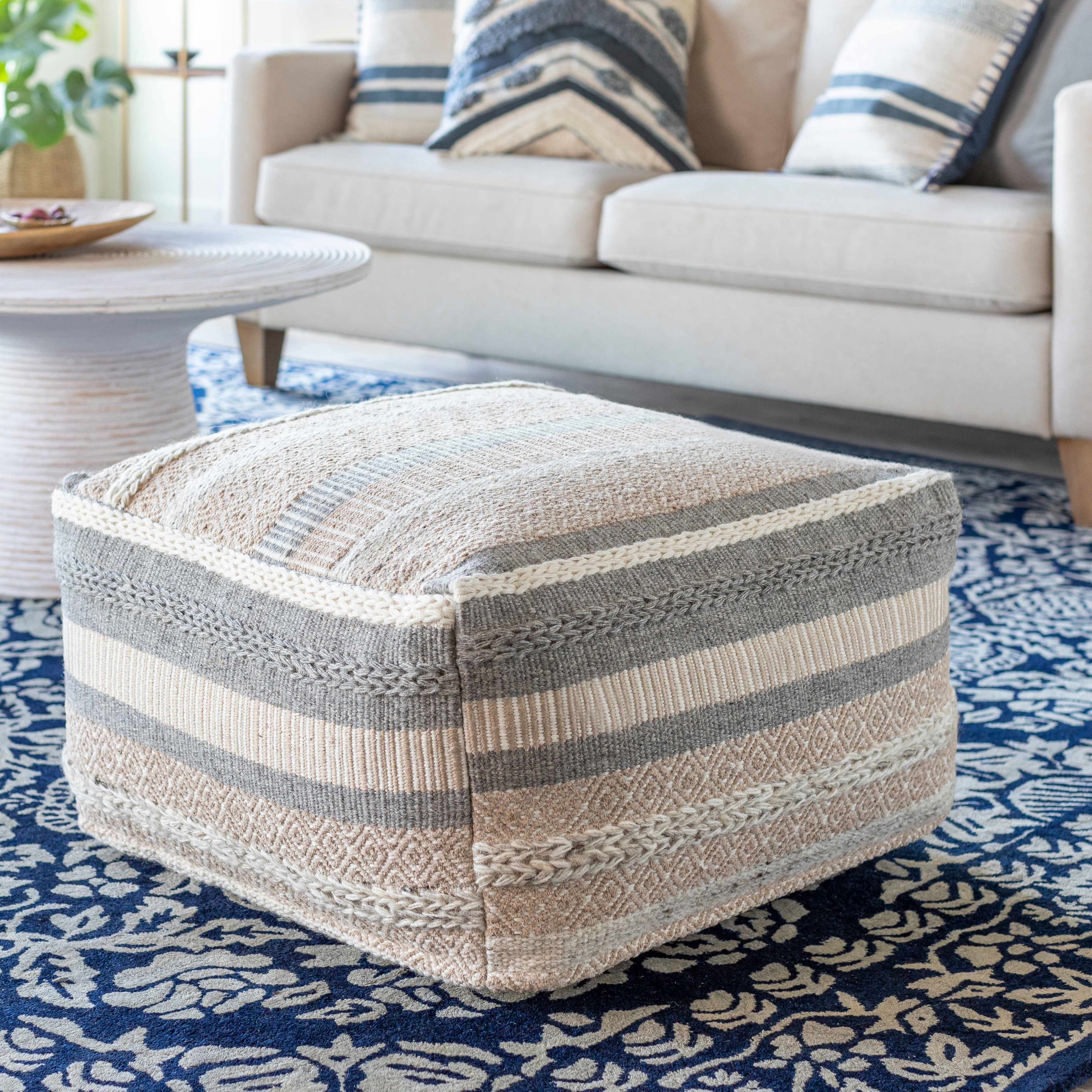 Hauteloom Bancroft 24" x 24" x 13" Pouf