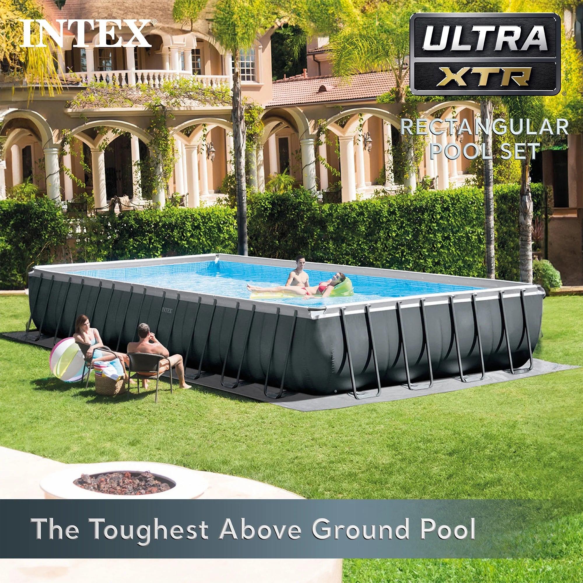 INTEX Ultra XTR 24' x 12' x 52" Above Ground Swimming Pool Set w/ Pump