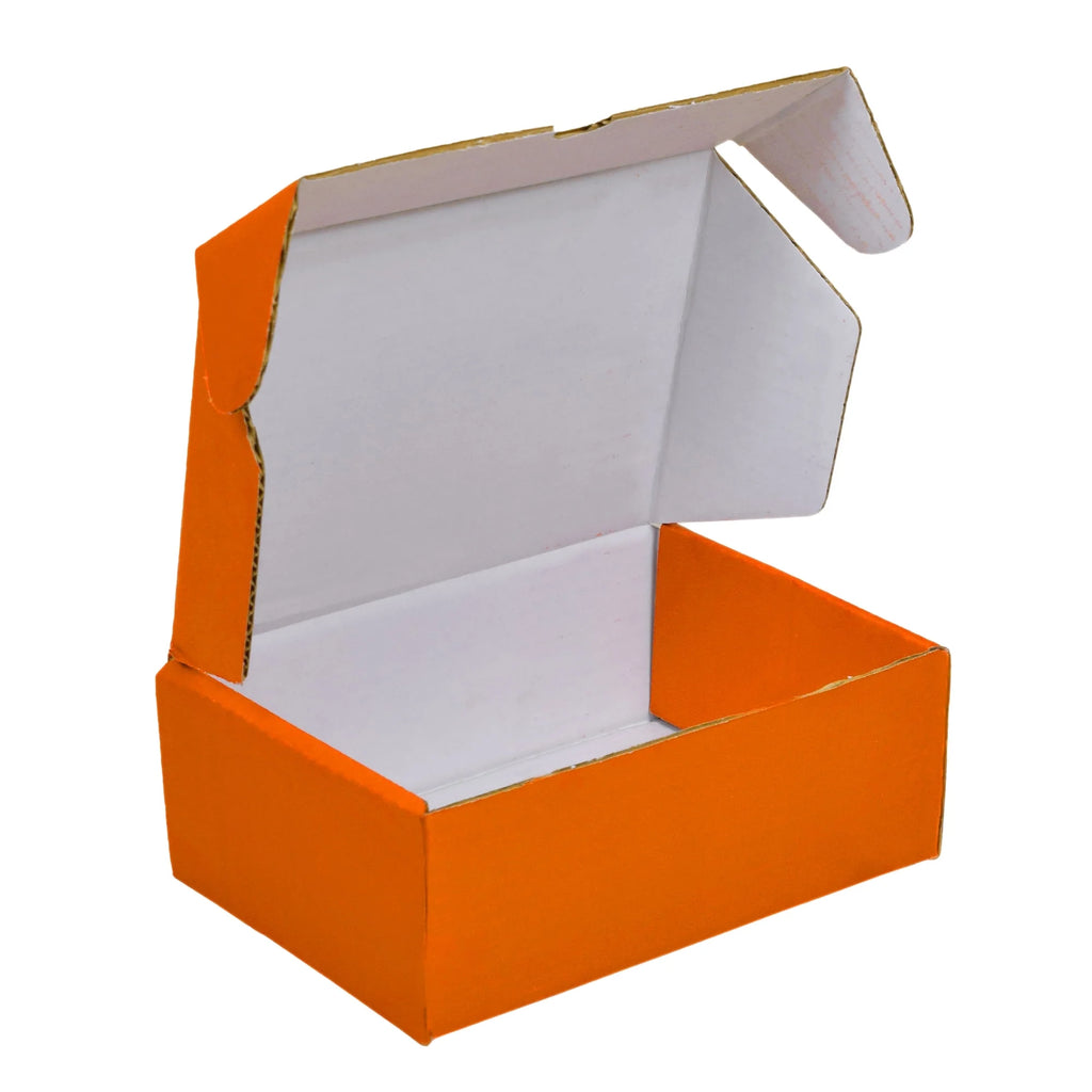 Ucanpack Heavy Duty Boxes For Moving Deluxe Mailer Box Medium Orange, 12 x 12 x 6" - 25 Pcs