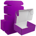 Ucanpack Heavy Duty Boxes For Moving Deluxe Mailer Box Purple Medium , 11? x 7? x 4?" - 50 Pcs