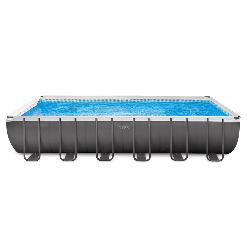 Intex 24 x 12 x 4.3 Ft Ultra XTR Outdoor Pool, 2 Pack of Floats, and Cooler