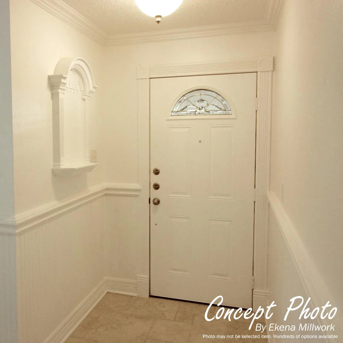 Ekena Millwork 16 5/8"W x 27 1/2"H x 7 3/8"D Traditional Wall Niche (RO: 12 1/2"W x 23 1/2"H x 3 7/8"D)