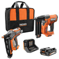 18V Brushless Cordless Nailer Combo Kit - Brad & Finish Nailers with Battery and Charger