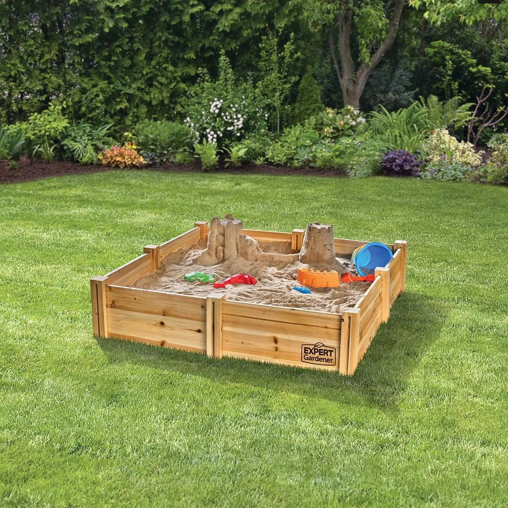 Expert Gardener Outdoor Wood Garden Bed, 7.4 ft L x 2 ft W x 10.6 in H