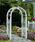 Vita 49" L x 24" W x 91.6" H Vienna Classic Vinyl Arbor, White, VA68144