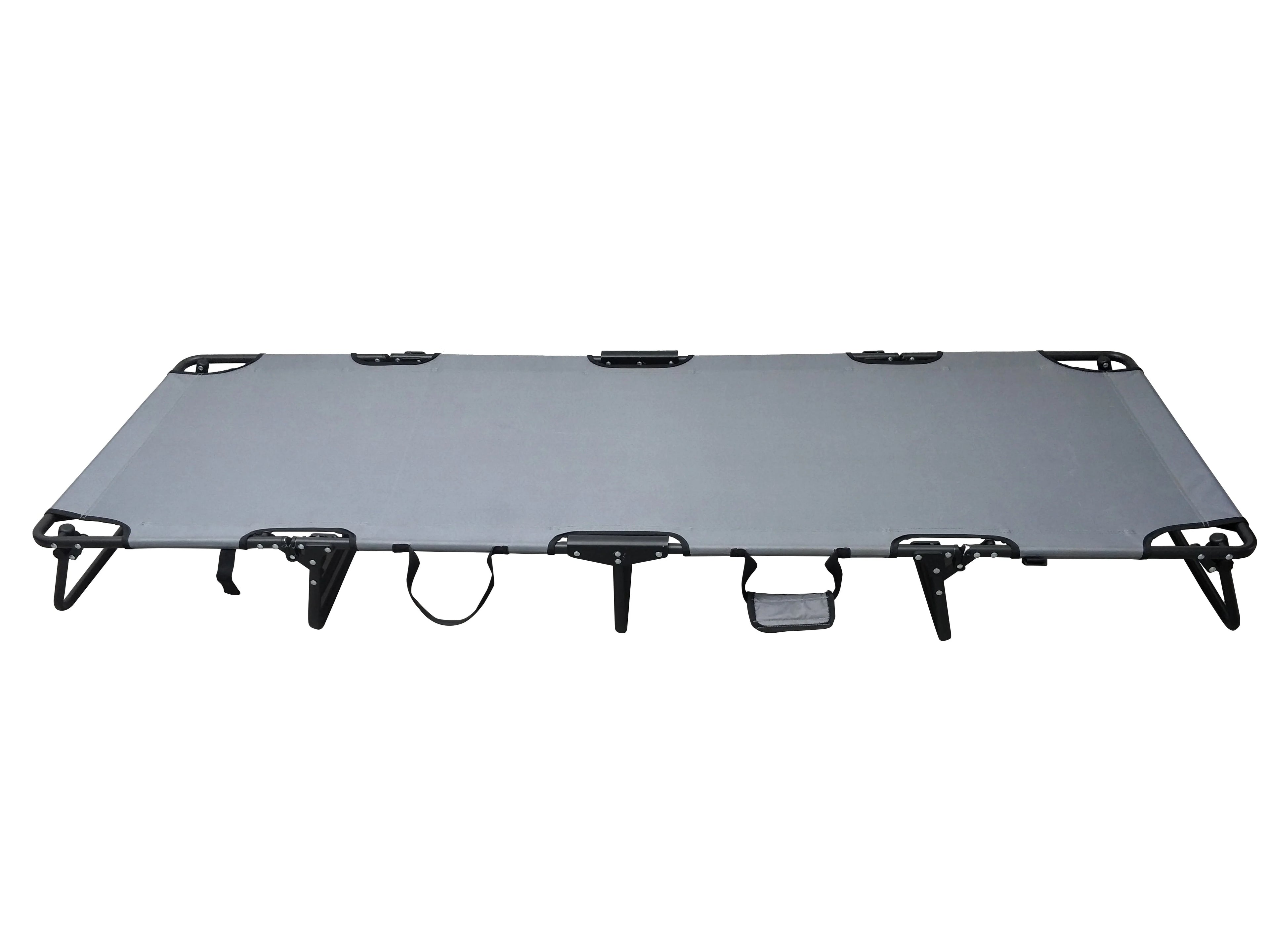 Ozark Trail Camping Folding with Easy Setup Cot, Gray Color, Adult, Open Size 75.6 in x 25 in x 8.46in