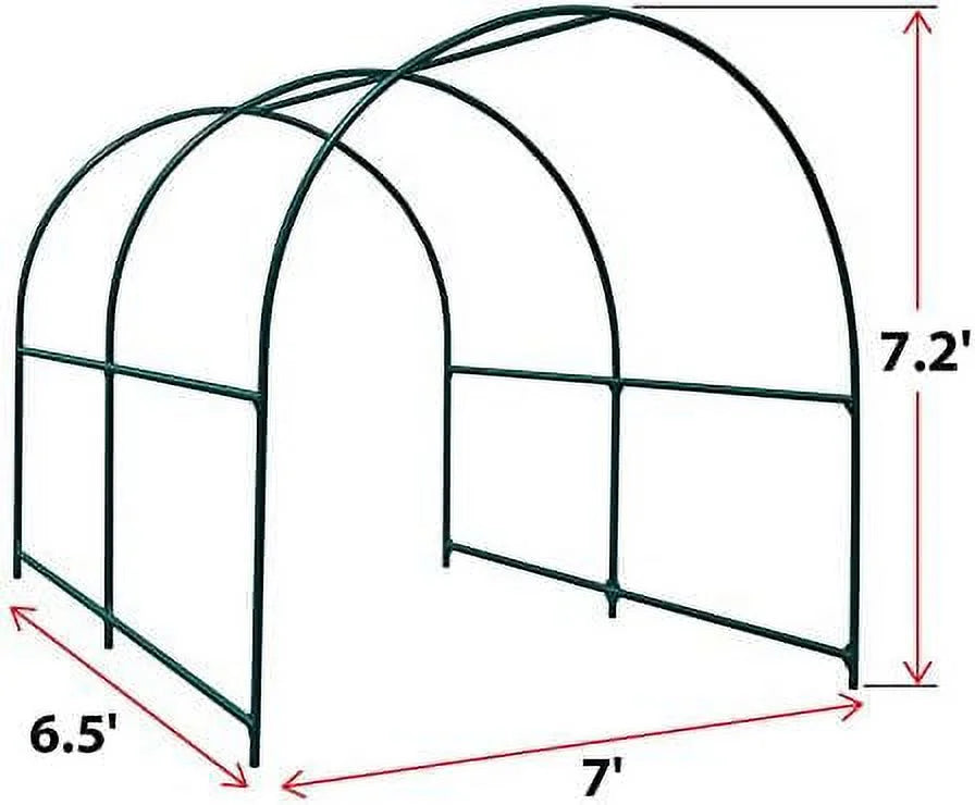 Steel Garden Arch Metal Garden Arch Multi-Size Climbing Plants Arch Arbor (6.5'x 7' x 7.2')