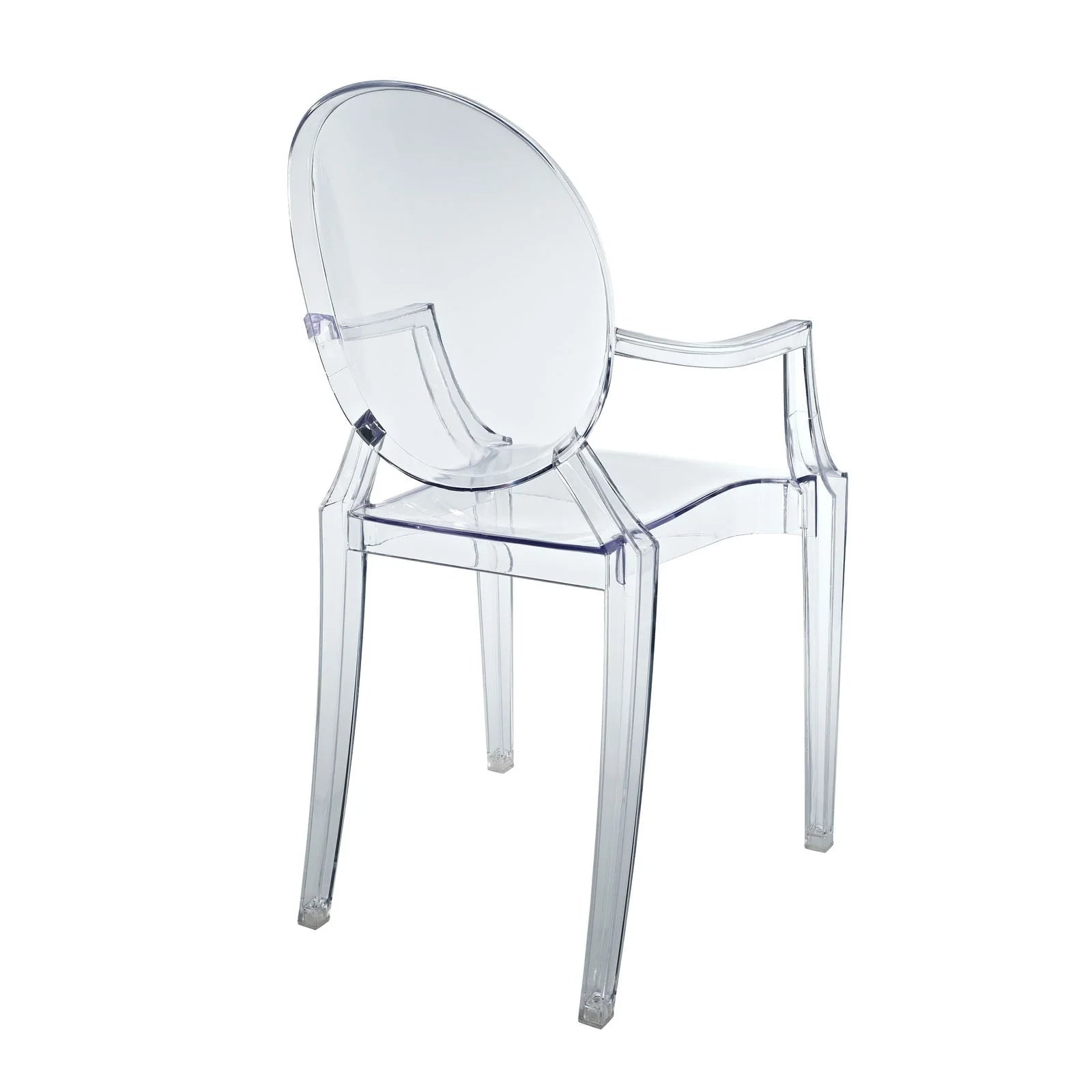 Modway Casper Miniature Chair in Clear, 3.5"l x 3.5"w x 6.5"h"