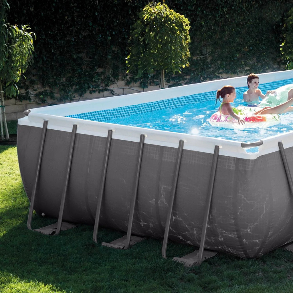 Intex 24 x 12 x 4.3 Ft Ultra XTR Outdoor Pool, 2 Pack of Floats, and Cooler
