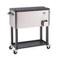 Trinity TXK-0804 100 qt. Stainless Steel Cooler - 36 x 38.25 x 20 in.
