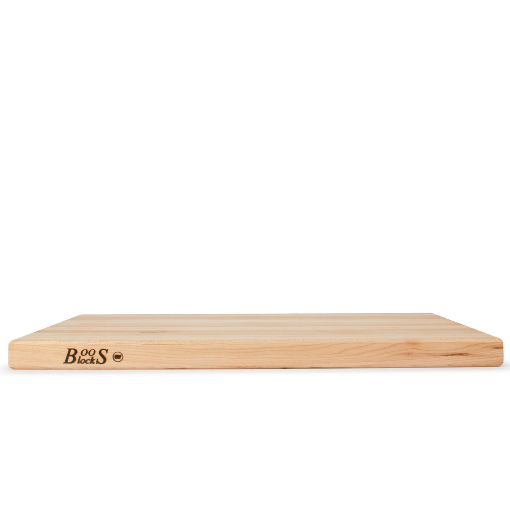 John Boos R-Board Reversible Wood Cutting Board, 18" x 12" x 1 1/2", Cherry