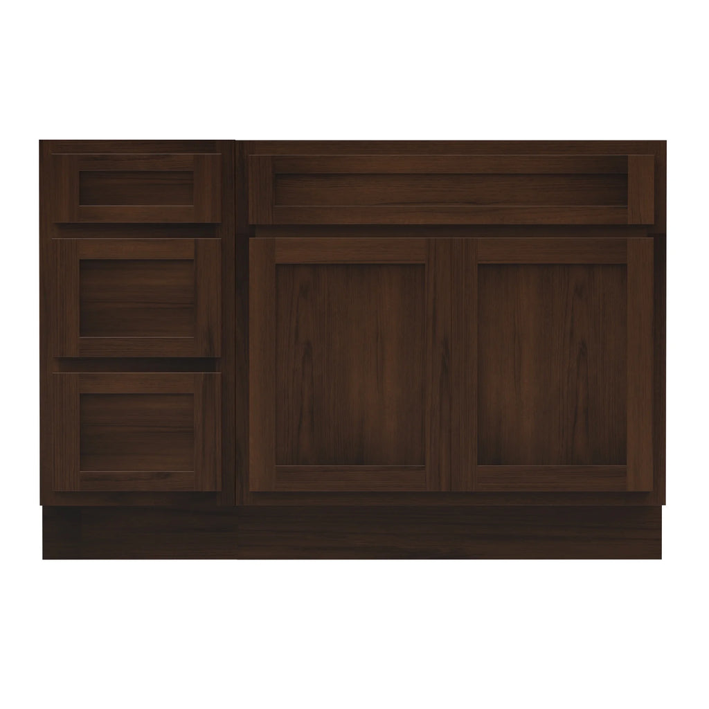 45 in. W x 21 in. D x 32.5 in. H Bath Vanity Cabinet without Top in Gray
